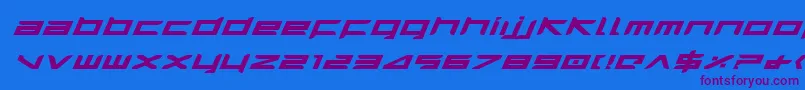 Harrieib Font – Purple Fonts on Blue Background