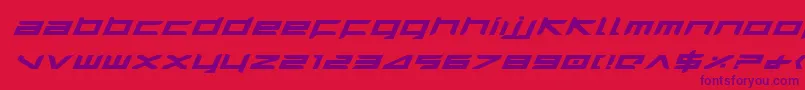 Harrieib Font – Purple Fonts on Red Background