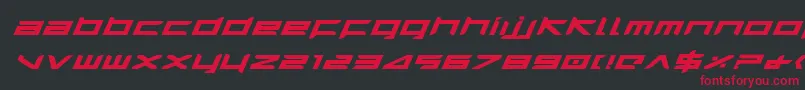 Harrieib Font – Red Fonts on Black Background