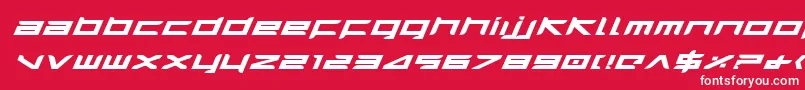 Harrieib Font – White Fonts on Red Background