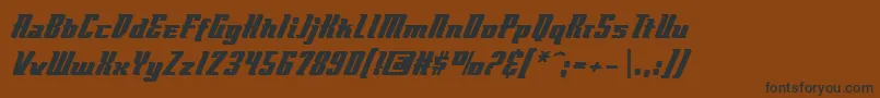 Flyboybb Font – Black Fonts on Brown Background