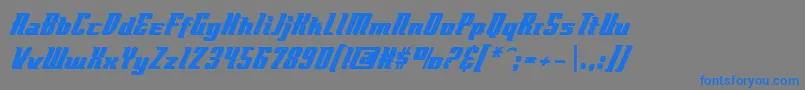 Flyboybb Font – Blue Fonts on Gray Background