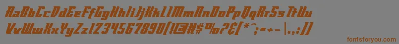 Flyboybb Font – Brown Fonts on Gray Background
