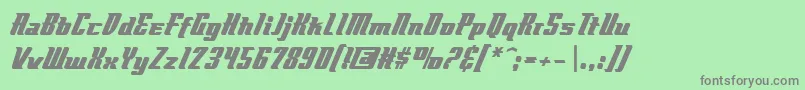 Flyboybb Font – Gray Fonts on Green Background