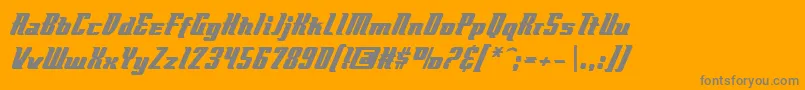 Flyboybb Font – Gray Fonts on Orange Background