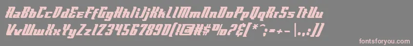 Flyboybb Font – Pink Fonts on Gray Background