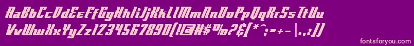 Flyboybb Font – Pink Fonts on Purple Background