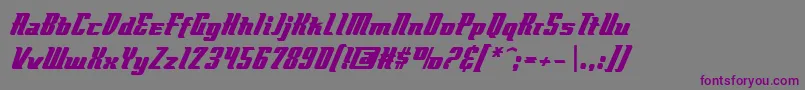 Flyboybb Font – Purple Fonts on Gray Background