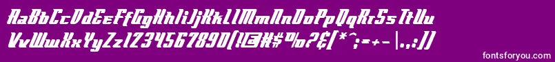 Flyboybb Font – White Fonts on Purple Background