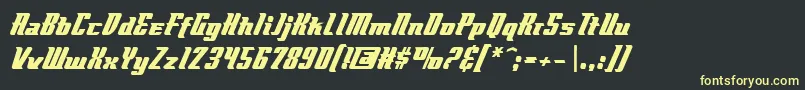 Flyboybb Font – Yellow Fonts on Black Background