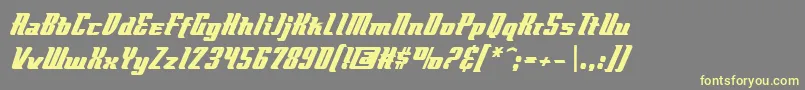 Flyboybb Font – Yellow Fonts on Gray Background