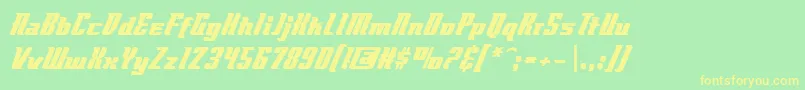 Flyboybb Font – Yellow Fonts on Green Background