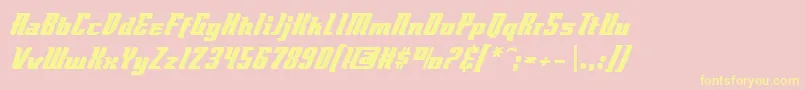 Flyboybb Font – Yellow Fonts on Pink Background