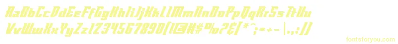 Flyboybb Font – Yellow Fonts on White Background