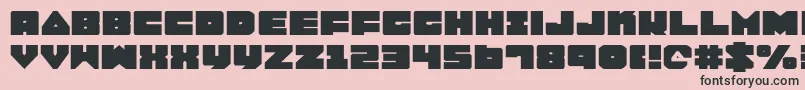 LoboTommyExpanded Font – Black Fonts on Pink Background