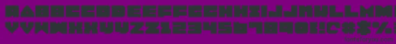 LoboTommyExpanded Font – Black Fonts on Purple Background