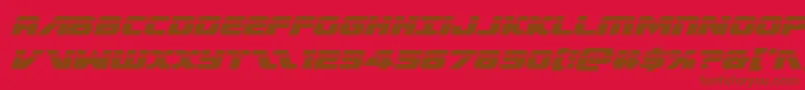 Federalescortlaserital Font – Brown Fonts on Red Background