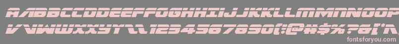 Federalescortlaserital Font – Pink Fonts on Gray Background