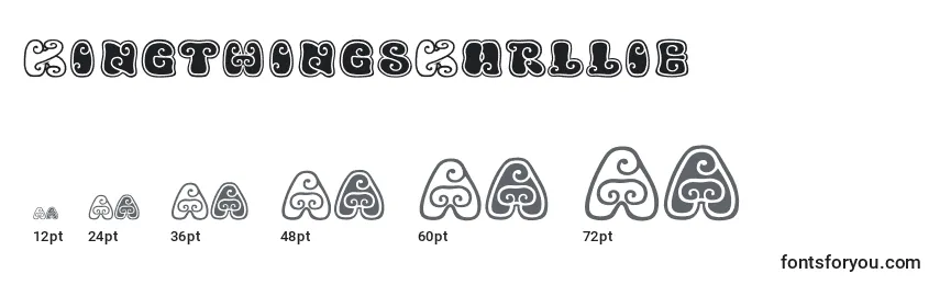 KingthingsKurllie Font Sizes