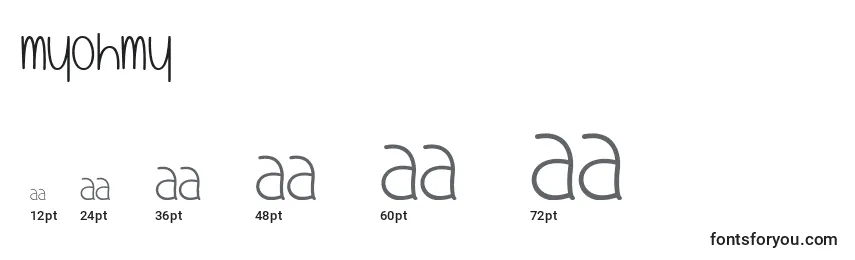MyOhMy Font Sizes