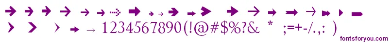 ArrowSymbols1 Font – Purple Fonts