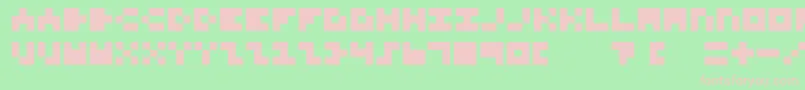 3x3FontForNerds Font – Pink Fonts on Green Background