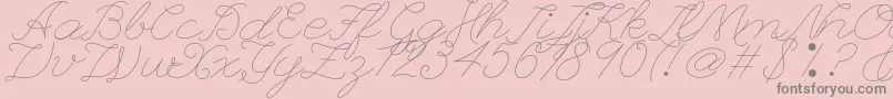 Шрифт Leaguescriptnumberone – серые шрифты на розовом фоне