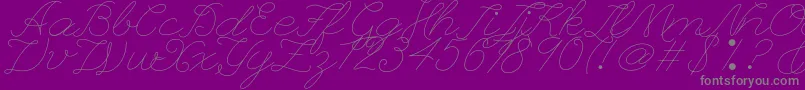 fuente Leaguescriptnumberone – Fuentes Grises Sobre Fondo Morado
