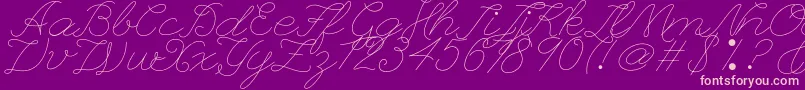 fuente Leaguescriptnumberone – Fuentes Rosadas Sobre Fondo Morado