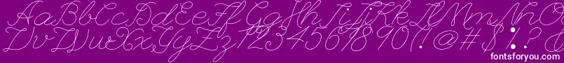 Подробнее о шрифте Leaguescriptnumberone Шрифт Leaguescriptnumberone – белые шрифты на фиолетовом фоне