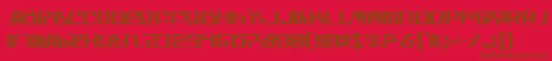 InfinityFormulaCondensed Font – Brown Fonts on Red Background