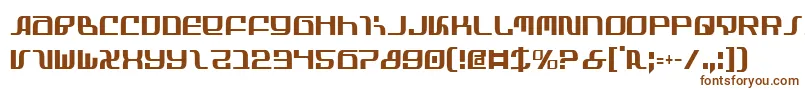 Шрифт InfinityFormulaCondensed – коричневые шрифты на белом фоне