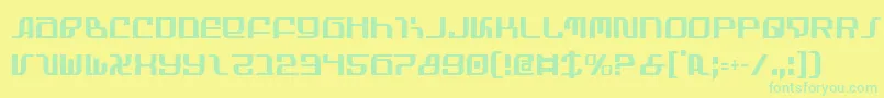 InfinityFormulaCondensed Font – Green Fonts on Yellow Background
