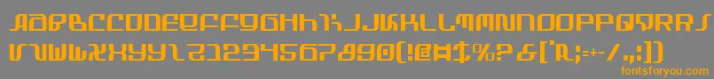 InfinityFormulaCondensed Font – Orange Fonts on Gray Background
