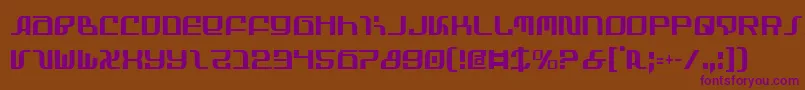 InfinityFormulaCondensed Font – Purple Fonts on Brown Background