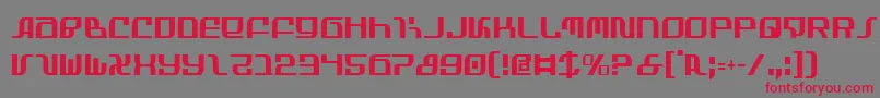 InfinityFormulaCondensed Font – Red Fonts on Gray Background