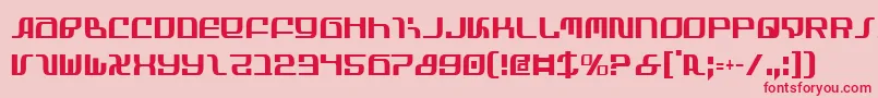 InfinityFormulaCondensed Font – Red Fonts on Pink Background