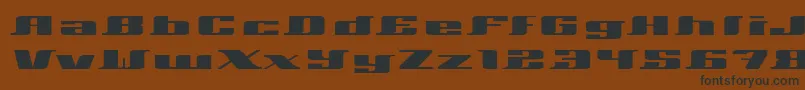 Xeranthemum Font – Black Fonts on Brown Background