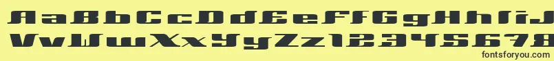 Xeranthemum Font – Black Fonts on Yellow Background