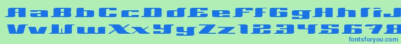 Xeranthemum Font – Blue Fonts on Green Background