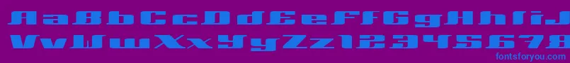 Xeranthemum Font – Blue Fonts on Purple Background