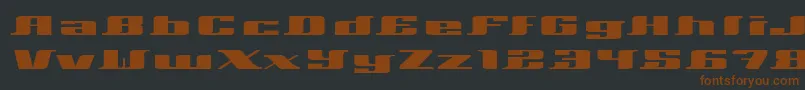 Xeranthemum-fontti – ruskeat fontit mustalla taustalla