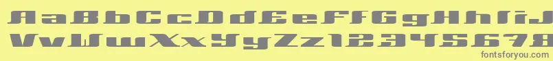 Xeranthemum Font – Gray Fonts on Yellow Background