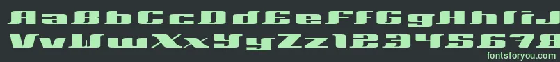 Xeranthemum Font – Green Fonts on Black Background