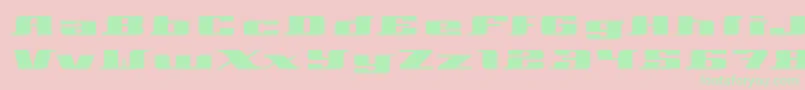 Xeranthemum Font – Green Fonts on Pink Background