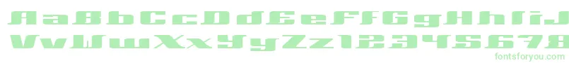 Шрифт Xeranthemum – зелёные шрифты на белом фоне