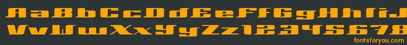 Xeranthemum Font – Orange Fonts on Black Background