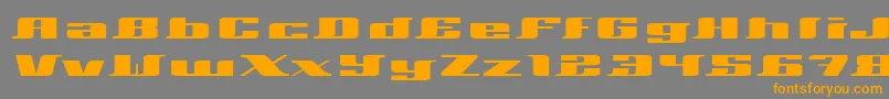 Xeranthemum Font – Orange Fonts on Gray Background
