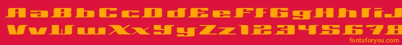 Xeranthemum Font – Orange Fonts on Red Background