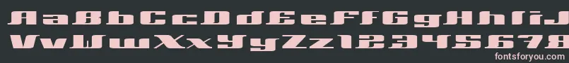 Шрифт Xeranthemum – розовые шрифты на чёрном фоне